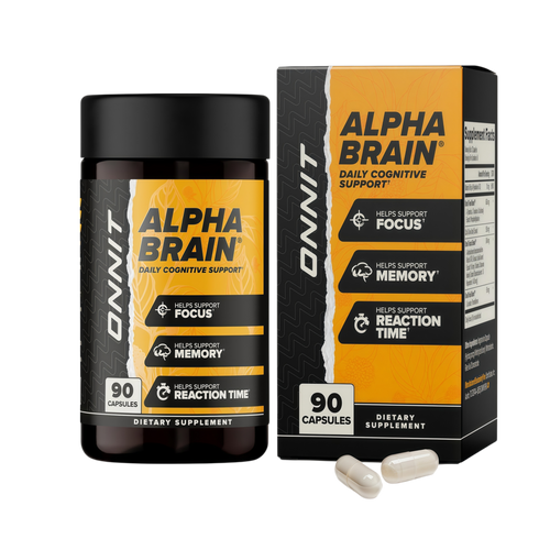 ONNIT Alpha Brain Nootropic BrainSupplement for Focus, Memory, Mental Clarity,Cognitive Support with L-Theanine andVitamin B6, 90 Count