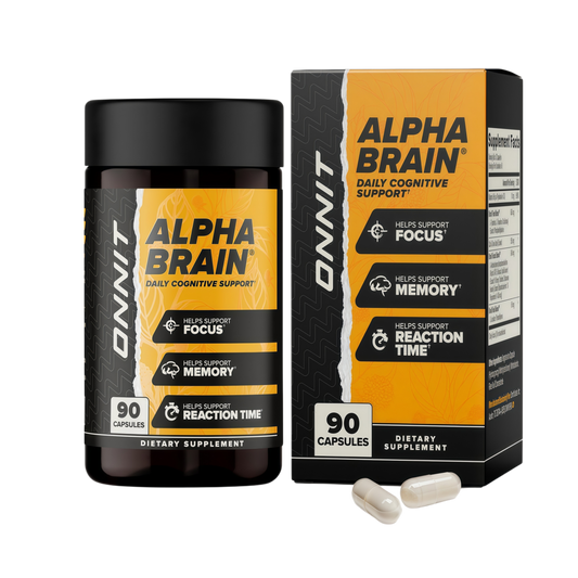 ONNIT Alpha Brain Nootropic BrainSupplement for Focus, Memory, Mental Clarity,Cognitive Support with L-Theanine andVitamin B6, 90 Count